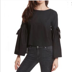 Free People So Obviously Yours Bell Sleeve Blouse